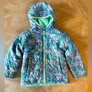 The North Face Girls Reversible Mossbud Swirl Jacket size 4T